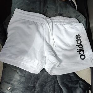 Women's white Adidas shorts size medium